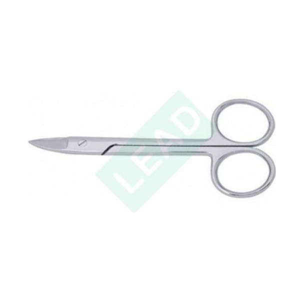 Lead Orthodent OL 637 curved crown and collar scissors with ring handles