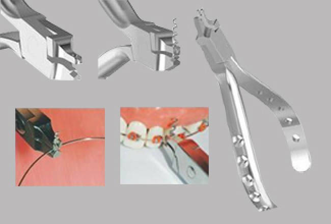 Small Weingart utility plier with serrated grooved tips